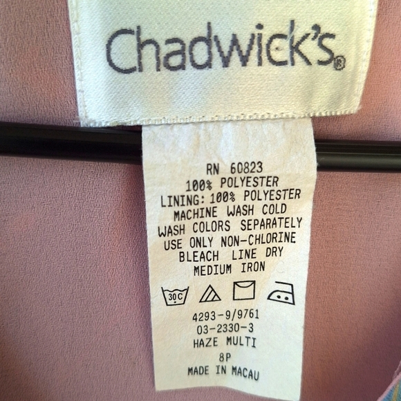 Chadwicks Floral Asymmetrical Pullover Women's Dress Size 8p - Picture 5 of 5